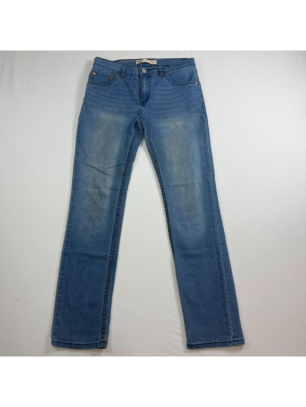 Levi's 510 Skinny Light Wash Jeans Womens 16 regular Mid Rise Zipper fly